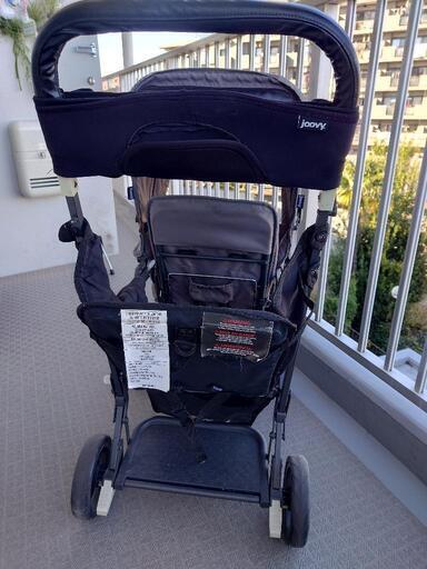 2人乗りベビーカー 椅子にもなる リアシート付き コンパクト たためる