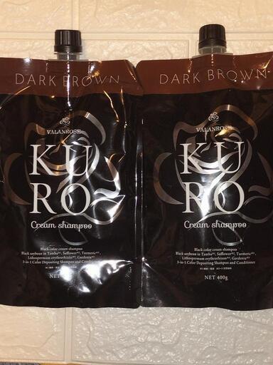 KURO カラーシャンプー ダークブラウン4個セット KURO クリーム