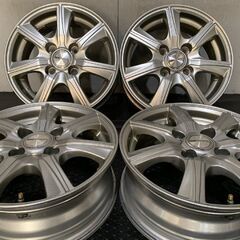 DUNLOP PRD 社外ホイール 15インチ 4本 6J4HPCD100+43 アクア ヴィッツ