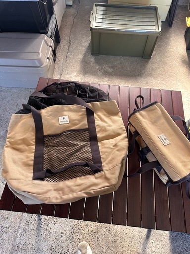 スノーピークギアバッグとツールボックス