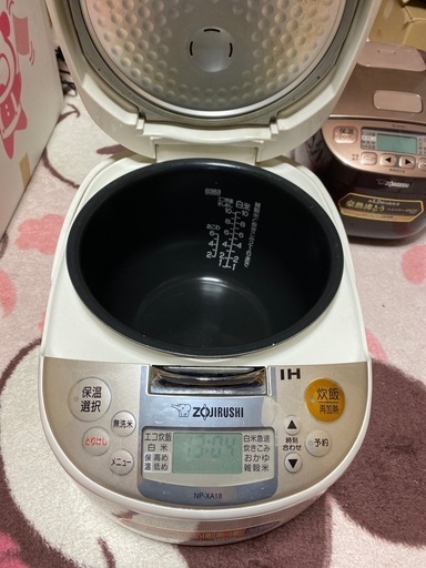 一升炊き炊飯器を買ってほしいです。