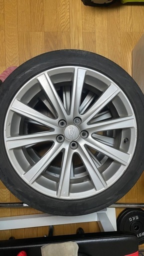 中古 スバル WRX STI VAB 純正 BBS製 18インチ タイヤ付 4本セット 245