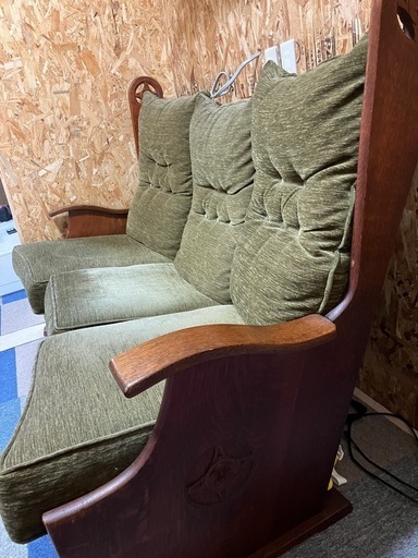 70B ヴィンテージソファー 70B ヴィンテージ オリーブグリーン 3人掛け