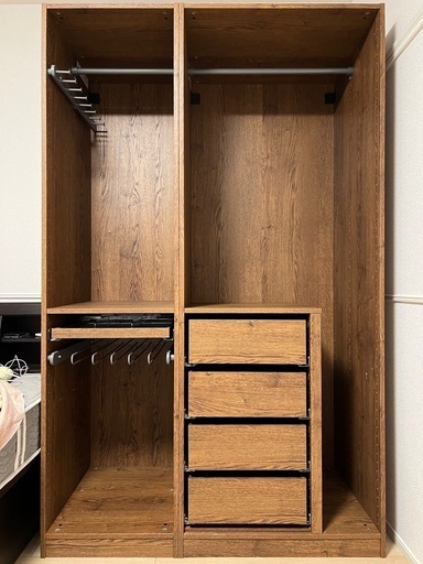 【値下げ可】ikea Pax イケア パックス システム収納 クローゼットワードローブ とも 古賀の収納家具《タンス、衣類収納》の中古あげ 