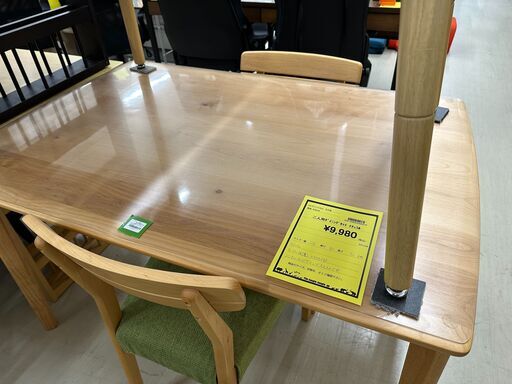 ジモティ来店特価!!　2人ダイニングセット　上久商店　オフホワイト　　J-0818 ジモティ来店特価!! 2人ダイニングセット 上久商店 オフホワイト J-0818