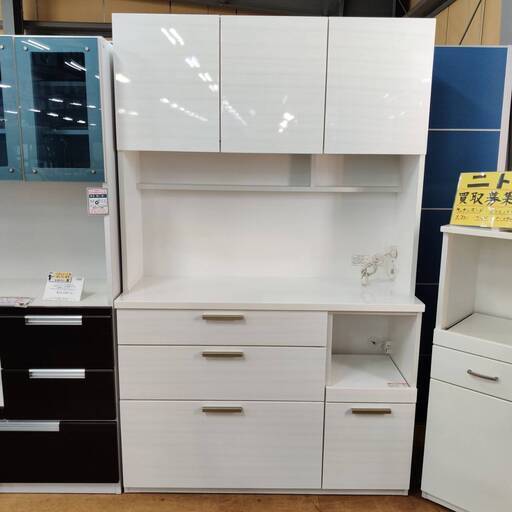 愛品倶楽部柏店】NITORI (ニトリ) 3枚扉キッチンボード ソレル 120KB  