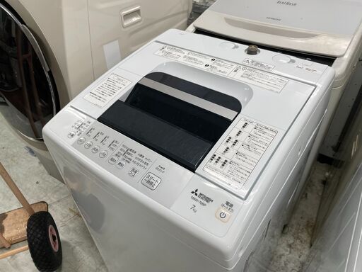 洗濯機の分解クリーニング行っています！配送設置込み 三菱7.0K洗濯機 