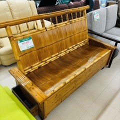 ☆869『楽して姿勢矯正したい方！』梅里竹芸 健康長椅子（3人掛け