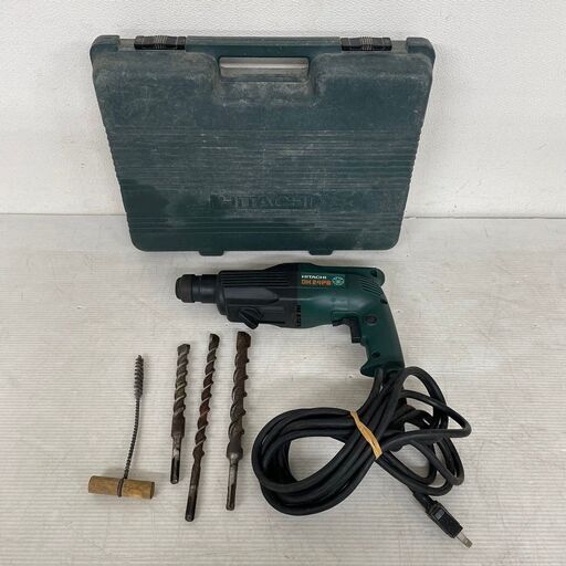 【HITACHI】 日立工機 ロータリハンマドリル DH24PB AC100V 24mm 電動工具 ドリル N0494