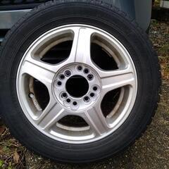 バリ山スタッドレスタイヤNISSAN 215/60R17 5穴 (小林金属) 小野の  