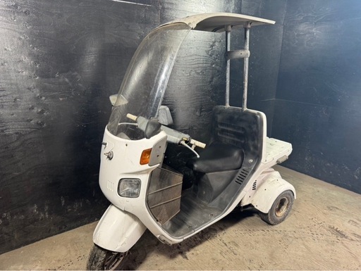 ★支払総額4.5万円★走行テスト済み！始動動画あり！ ホンダ ジャイロキャノピー TA02 ワイドスペーサー！ミニカー登録OK！2スト！オイル交換必要なし！ちょっとした足に♪