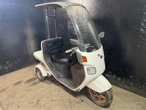 ★支払総額4.5万円★走行テスト済み！始動動画あり！ ホンダ ジャイロキャノピー TA02 ワイドスペーサー！ミニカー登録OK！2スト！オイル交換必要なし！ちょっとした足に♪ ☆支払総額4.5万円☆走行テスト済み！始動動画あり！ ホンダ ジャイロ