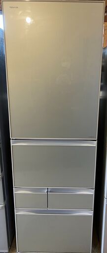 東芝 TOSHIBA 2013年製 大容量大型冷蔵庫 426L 左開き ファミリー向け  