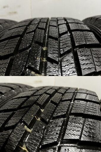 タイヤ走行短め【GOODYEAR ICENAVI6 185/60R15】スタッドレス【AFT 15インチ 6J5HPCD100+38】VW/ポロ等　(MTI617)クレジットカード QRコード決済可能 タイヤ走行短め【GOODYEAR ICENAVI6 185/60R15】スタッドレス【AFT 15
