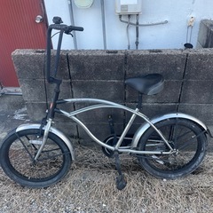 超お得！配送無料！ビーチクルーザー20インチブラック！美中古品！