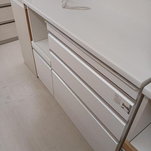 ☆ジモティー割引有☆ S仕/松田家具/2枚扉スライドオープンボード/WH