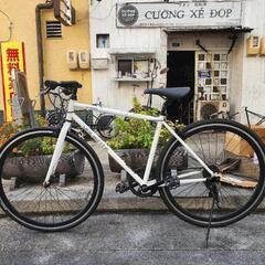 ロードバイク700x28cタイヤ新品3x7変速サドル新品青配達可能  