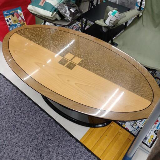 ★ジモティー割あり★だ円デザインテーブル　高さ(H)45× 幅(W)119× 奥行(D)60cm【joh3350】 ☆ジモティー割あり☆だ円デザインテーブル 高さ(H)45× 幅(W)