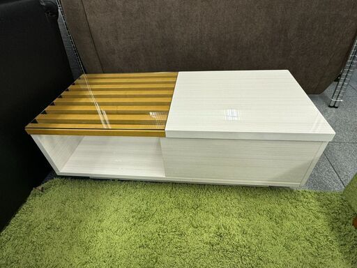 12-50 ガラスセンターテーブル【引取限定・現状渡し】カグマニア
