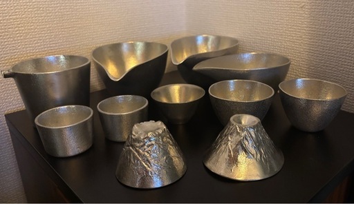 【再値下】直接受渡限定！中古　能作　錫　酒器