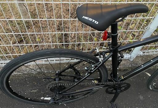 自転車☆maruishi☆CURL☆24インチ☆シルバー＆ブルーカラー・プラ部分