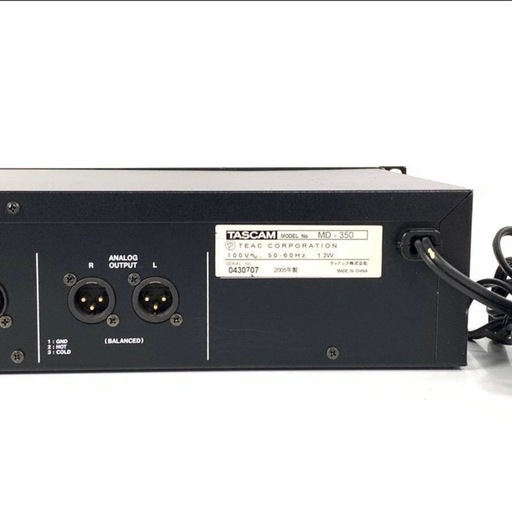 TASCAM MD-350 タスカム MDデッキ TASCAM タスカム MD-350 MDデッキ
