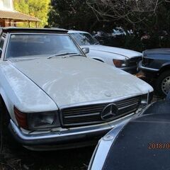 Mベンツ107専門ランド-500SLリサイクル丸一台各種部品販売現状販売及び
