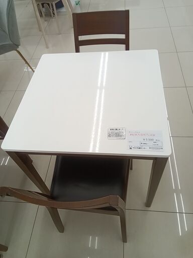 ★ジモティ割あり★  テーブル ダークブラウン H72×D75×W150 クリーニング済み HJ5726 ☆ジモティ割あり☆ キッチンカウンター茶 茶 W120×D65－35×H87