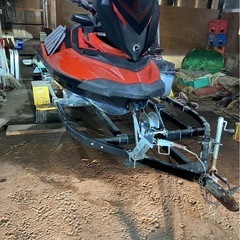 スノーモービル、マリンジェット、道北、北海道、トレーラー