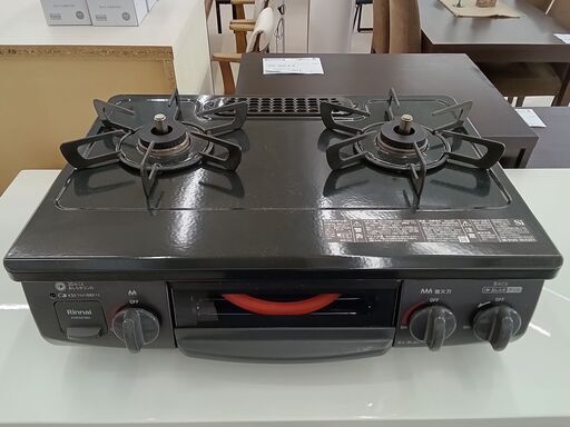 ★ジモティ割あり★ Rinnai ガステーブル　LPガス KSR563BKR  22年製 動作確認／クリーニング済み TC6211