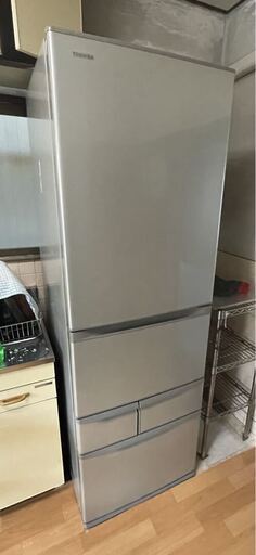 東芝 冷凍冷蔵庫 426L 5ドア 右開き 自動製氷 2013