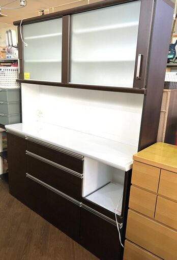 泉洋化工株式会社 ★キッチンボード★ 大型食器棚 食器棚 レンジボード レンジ台 分解可 幅1605×奥行495×高さ2130