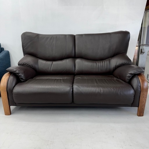 マルニ木工 maruni 本革 2人掛けソファ ブラック maruni 2人掛けソファ 黒 本革 綺麗【マルニ木工⁄maruni 高級2人