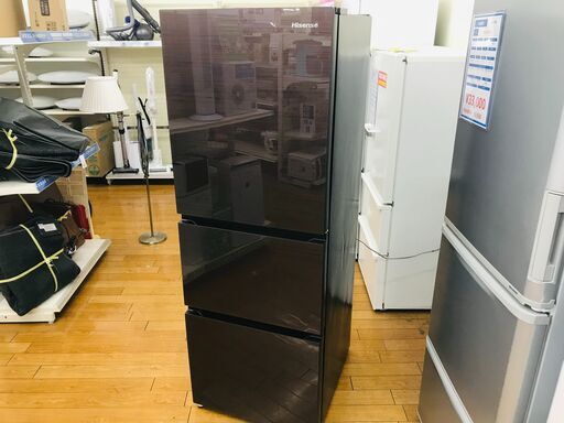 Hisense 3ドア冷蔵庫 HR-G2801BR 2017年製 ag-kd054