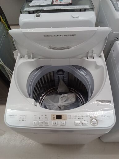 ☆ジモティ割あり☆ SHARP 洗濯機 6kg 18年製 動作確認／クリーニング