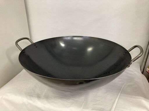 未使用　島本製作所(SS) 　業務用　中華鍋　鉄　60cm　両手中華鍋　大型中華鍋　広東鍋　愛知県 一宮市 名古屋 稲沢 江南 岩倉 岐阜 羽島 各務ヶ原 三重 愛知 グッドプライス一宮