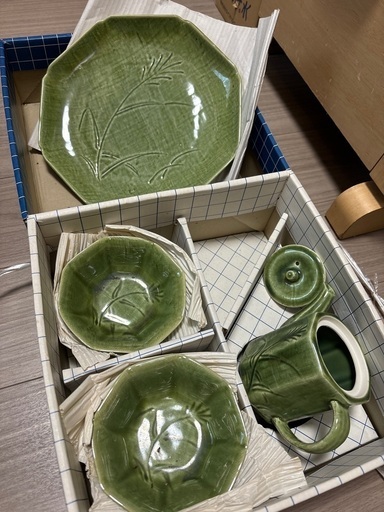 【新品未使用】大皿\u0026小皿・急須 セット