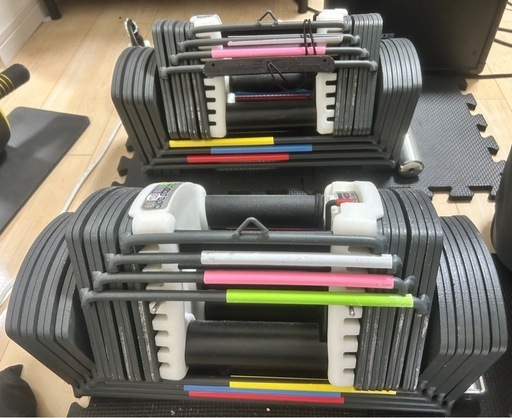 セット商品 トレーニングベンチ＋可変式 ダンベル24kgx2個セット 可変