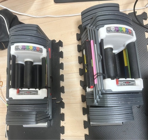 家トレ】可変式ダンベル+インクラインベンチ （懸垂バー