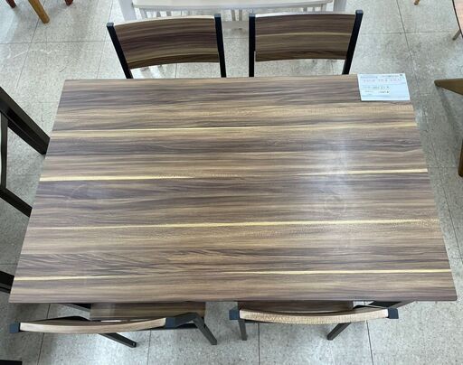 ☆ジモティ割あり☆ 4人掛けダイニングセット ナチュラル H76.5×D70×