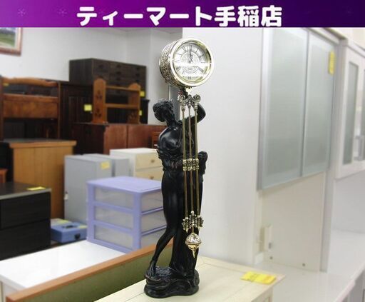 シチズン 振り子時計 女神 4RP602 置時計 ブロンズ像風 CITIZEN アナログ ヴィンテージ 女性 札幌 手稲