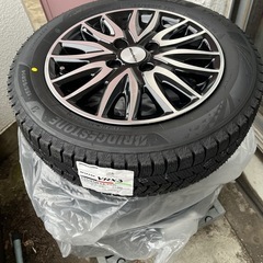 23年製ダンロップスタッドレスSV01 145R12 6PR 入替バランス調整  