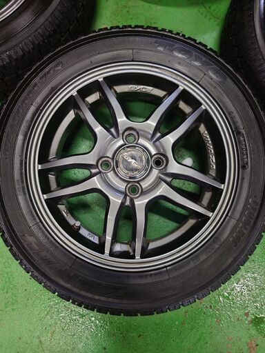 タイヤ走行短め【BS BLIZZAK VRX2 155/80R13】スタッドレス【スチール