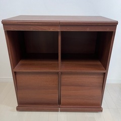 S384 ☆ LOWYA 日本製 天窓付キャットウォーク壁面収納付テレビ台 美品  