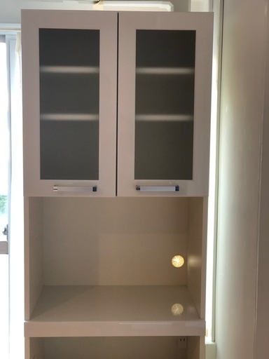 パモウナ Pamouna 食器棚 パールホワイト 幅60cm 美品 最終日】Pamouna