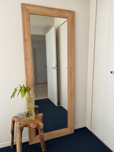 K44 ロシア製 アンティーク 楕円 全身鏡 壁掛けミラー】