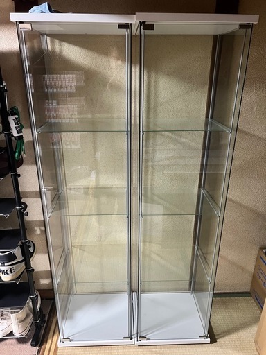 IKEA デトルフ ガラスケース 2台 IKEA デトルフ 2台セット