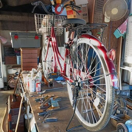 ☆お届け可！☆ 26インチ 自転車 『BOBBY TOWN』 シマノ6段変速 オート