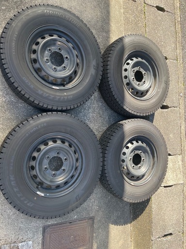 195/80R15スタッドレス ブリザック バリ山 バリ山 スタッドレスセット