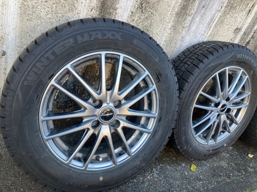 185/65R15 スタッドレス、ホイール付き、バリ山、美品 バリ山！185/65R15スタッドレスセット NCP30系bB純正アルミ NCP60系